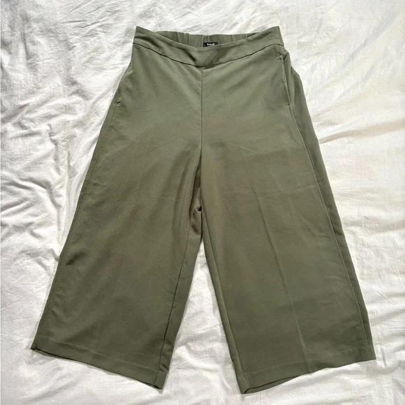 Madewell Huston Pull On Crop Pants size L in Kale - Picture 4 of 7